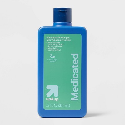 Medicated Menthol Dandruff Shampoo with Selenium Sulfide 12oz up&up - New