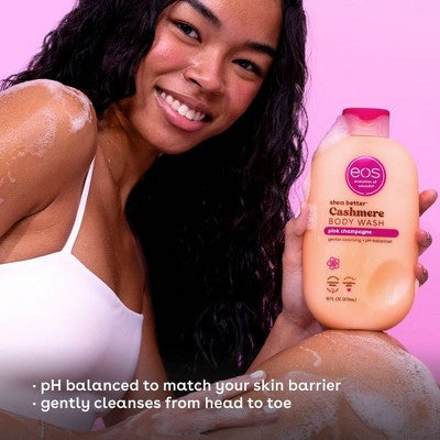 eos Shea Better Cashmere Body Wash Pink Champagne 16 fl oz - New