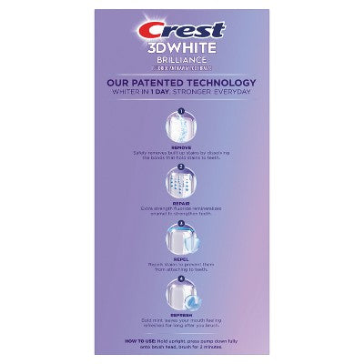 Crest 3D White Deep Stain Remover Daily Toothpaste Dazzling Mint 3.1oz - Imperfect Box