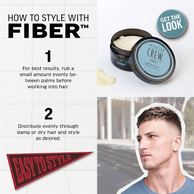 American Crew Men's High Hold and Low Shine Hair Fiber 3oz - Imperfect Container