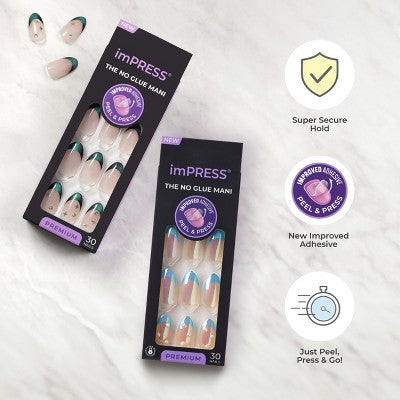 KISS imPRESS Press-On Manicure Fake Nails Best Life - New