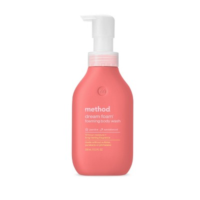Method Dream Foam Body Wash Jasmine + Sandalwood 13.5 fl oz - New