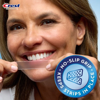 Crest 3DWhitestrips Sensitive + LED Light At-Home Teeth Whitening Kit 14 Treatments - Imperfect Box