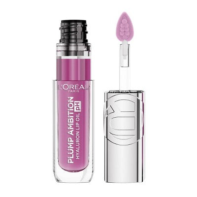 L'Oreal Paris Plump Ambition Hyaluron pH Lip Oil Plumping Lip Gloss Coral 0.16 fl oz - New