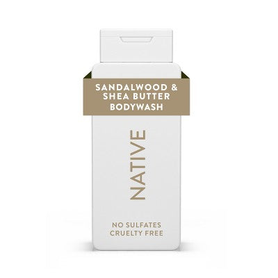 Native Body Wash for Men & Women Sandalwood & Shea Butter  18 fl oz - New
