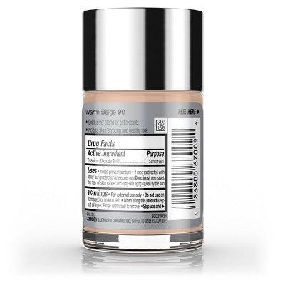 Neutrogena Healthy Skin Liquid Foundation 90 Warm Beige - Imperfect Container