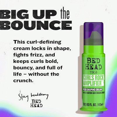 TIGI Bed Head Curls Rock Amplifier Mega Shaping Cream 3.82 fl oz - Imperfect Container
