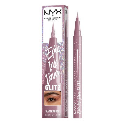 NYX Professional Makeup Epic Wear Glitz Waterproof Metallic Liquid Eyeliner Shimmer Stitch 0.03fl oz - Imperfect Box
