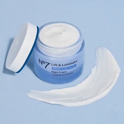 No7 Lift Luminate Triple Action Night Cream 1.69 fl oz - Imperfect Box