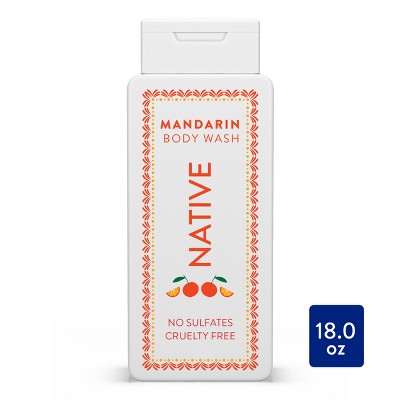 Native Body Wash for Women & Men Limited Edition Jarritos Mandarin 18 fl oz - Imperfect Container