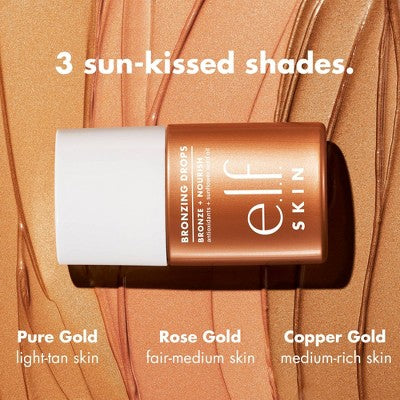 e.l.f. SKIN Bronzing Drops Pure Gold 1 fl oz - Imperfect ox