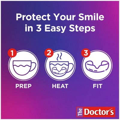 The Doctors Advanced Comfort Night Guard for Nighttime Teeth Grinding 1ct Guard with Storage Case - Imperfect Box