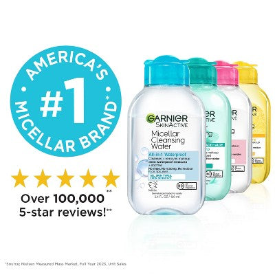 Garnier SkinActive Micellar Cleansing Water Unscented 23.7 fl oz - New